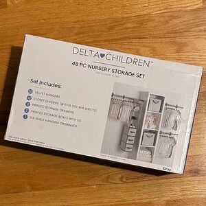 Gray Nursery Storage Set